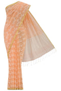 Kadambini-Light Orange Bengal Cotton Saree