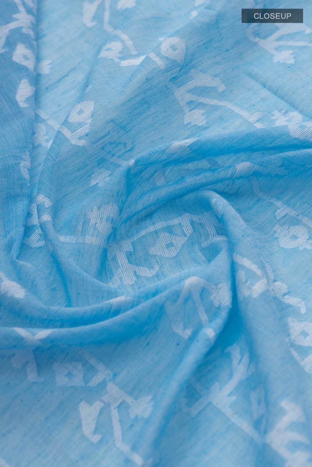 Kadambini-Light Blue Bengal Cotton Saree