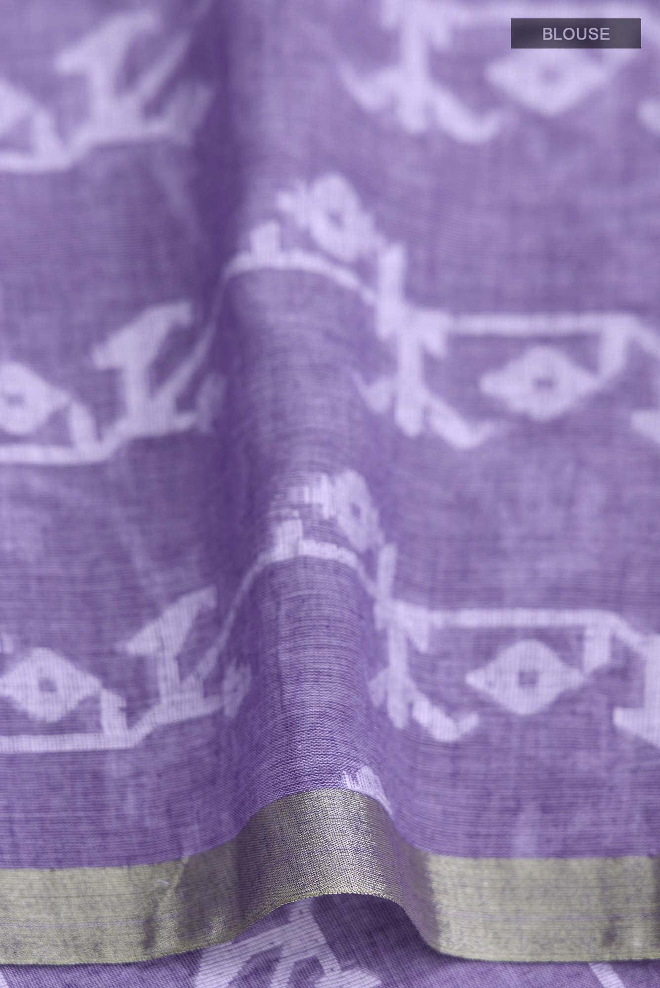 Kadambini-Light Purple Bengal Cotton Saree