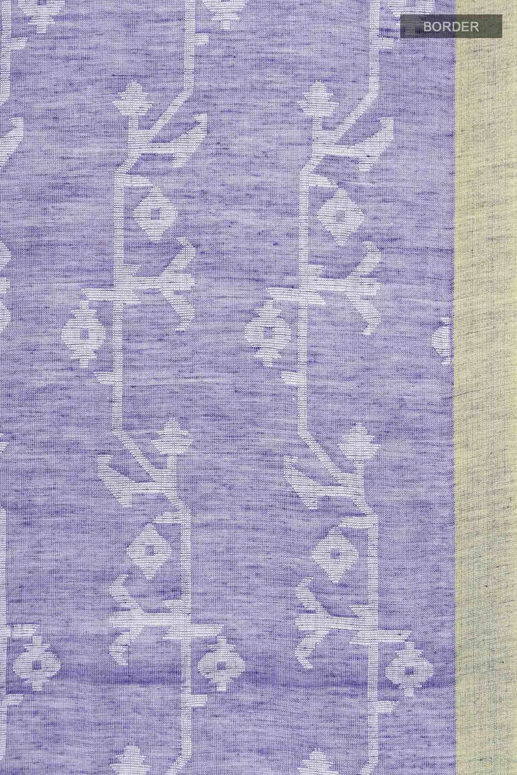 Kadambini-Light Purple Bengal Cotton Saree