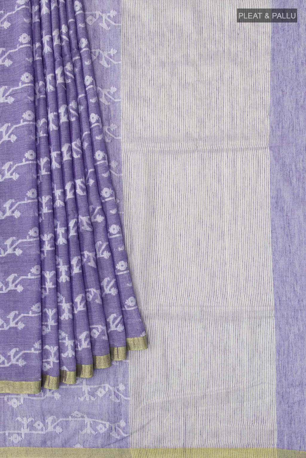 Kadambini-Light Purple Bengal Cotton Saree