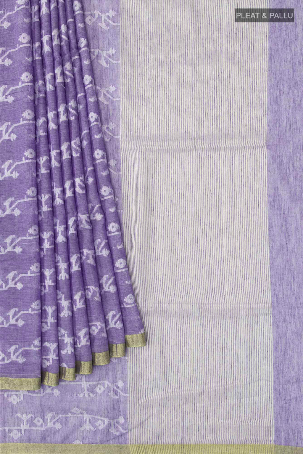 Kadambini-Light Purple Bengal Cotton Saree