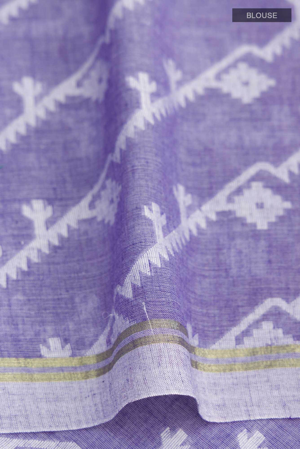 Bimala-Light Purple Bengal Cotton Saree