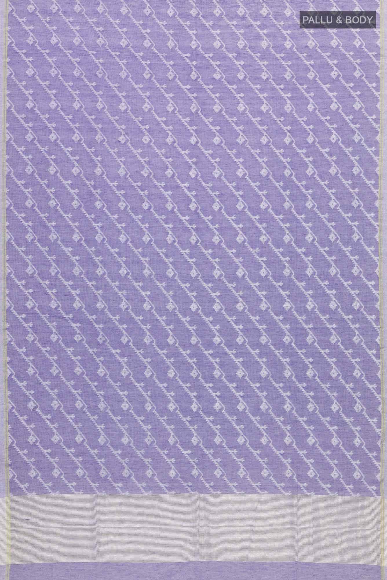 Bimala-Light Purple Bengal Cotton Saree