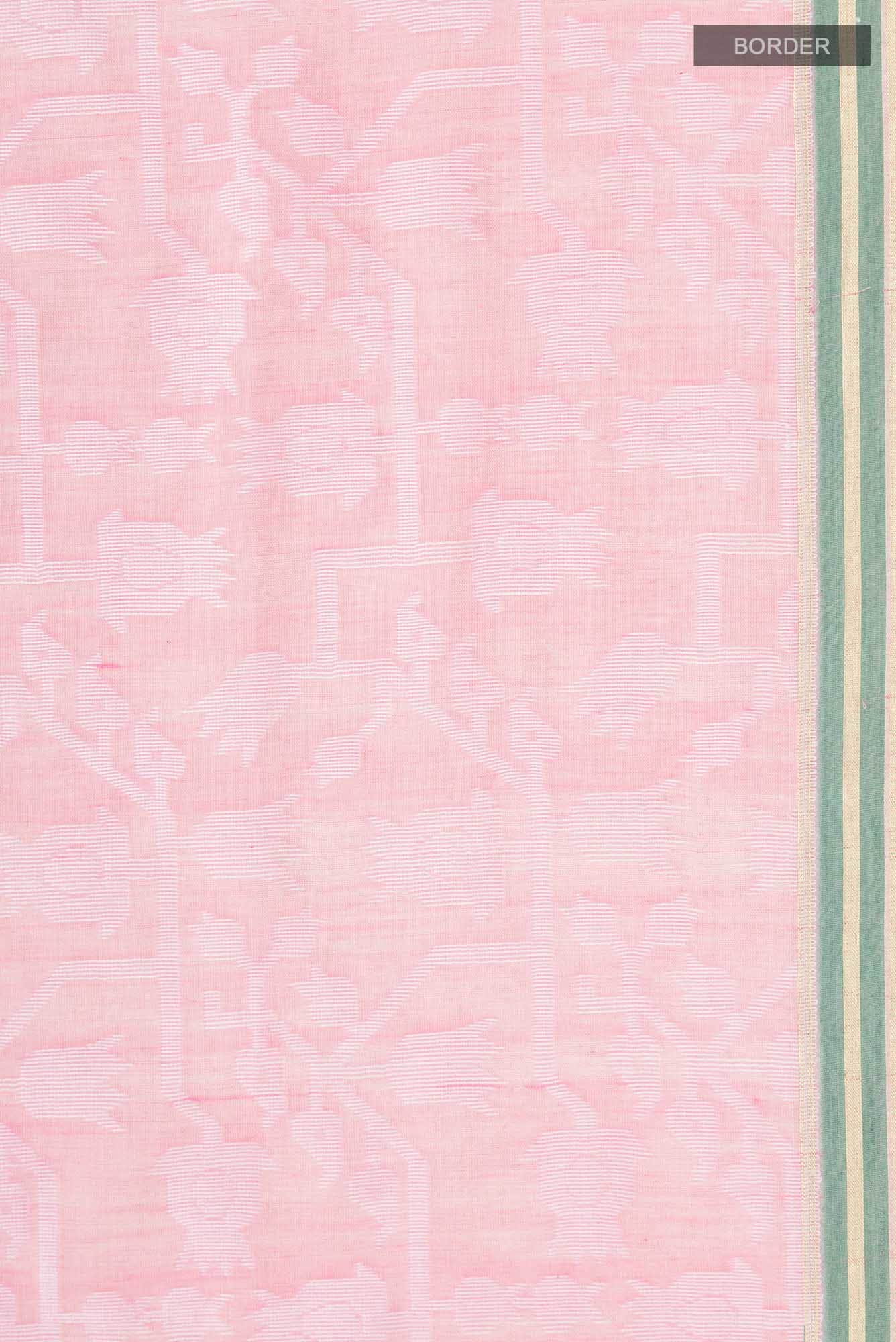 Binodini-Pink Bengal Cotton Saree