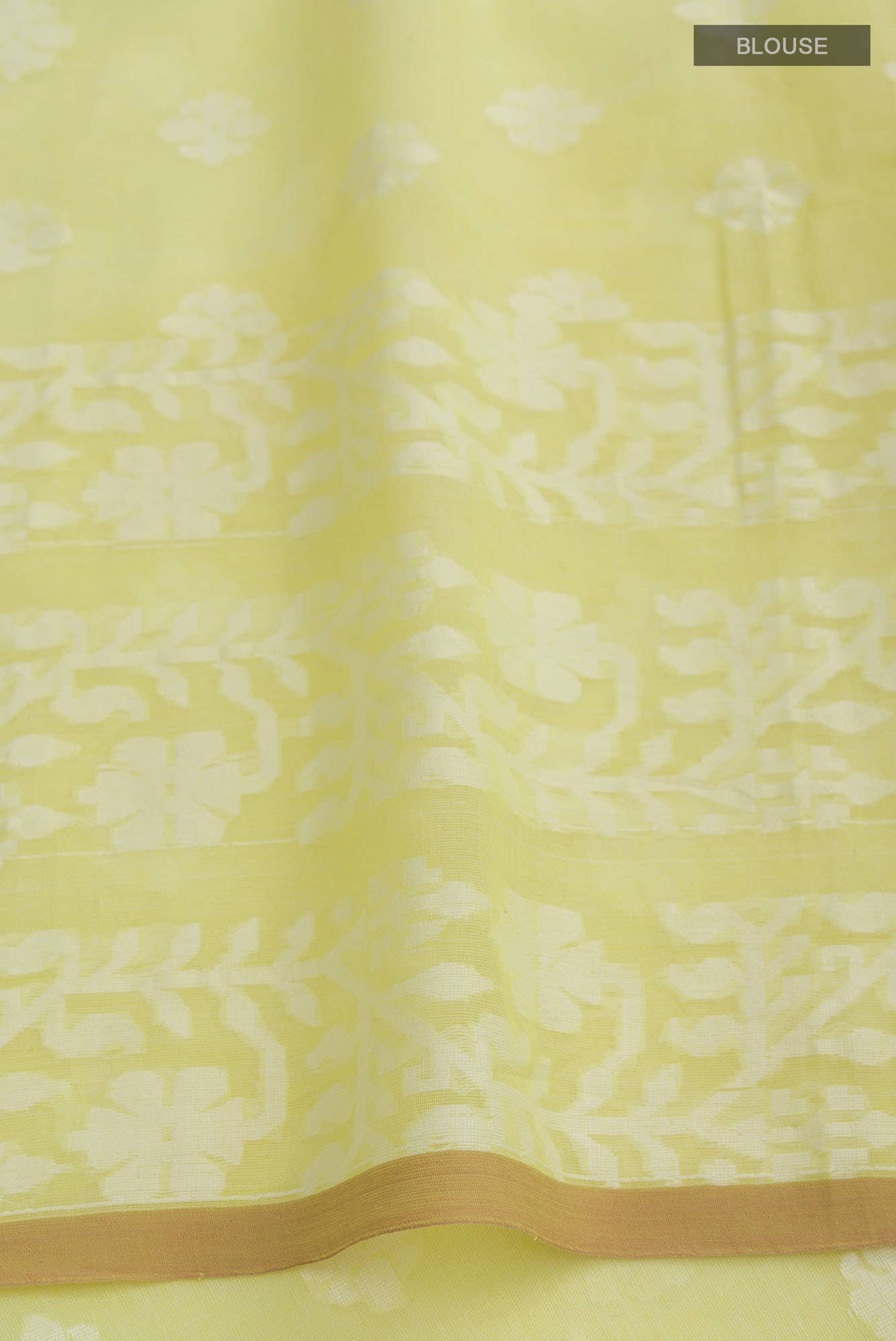 Mrinal-Light Yellow Bengal Cotton Saree
