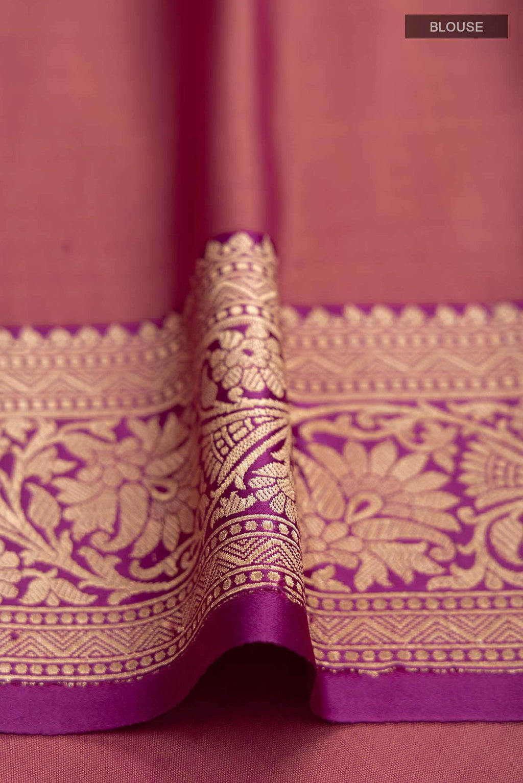 Orange Banarasi Katan Silk Saree