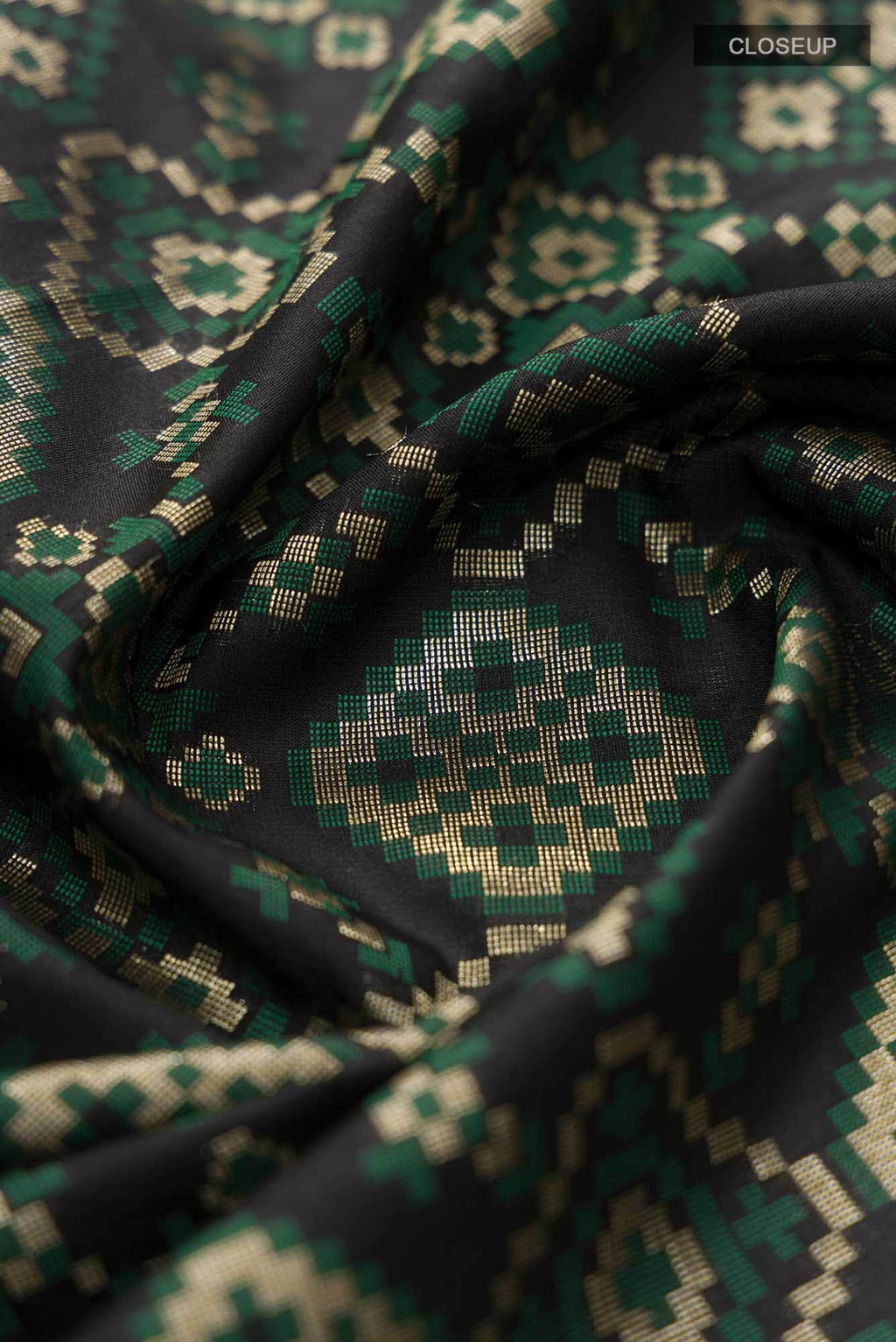 Black Blended Banarasi Silk Saree