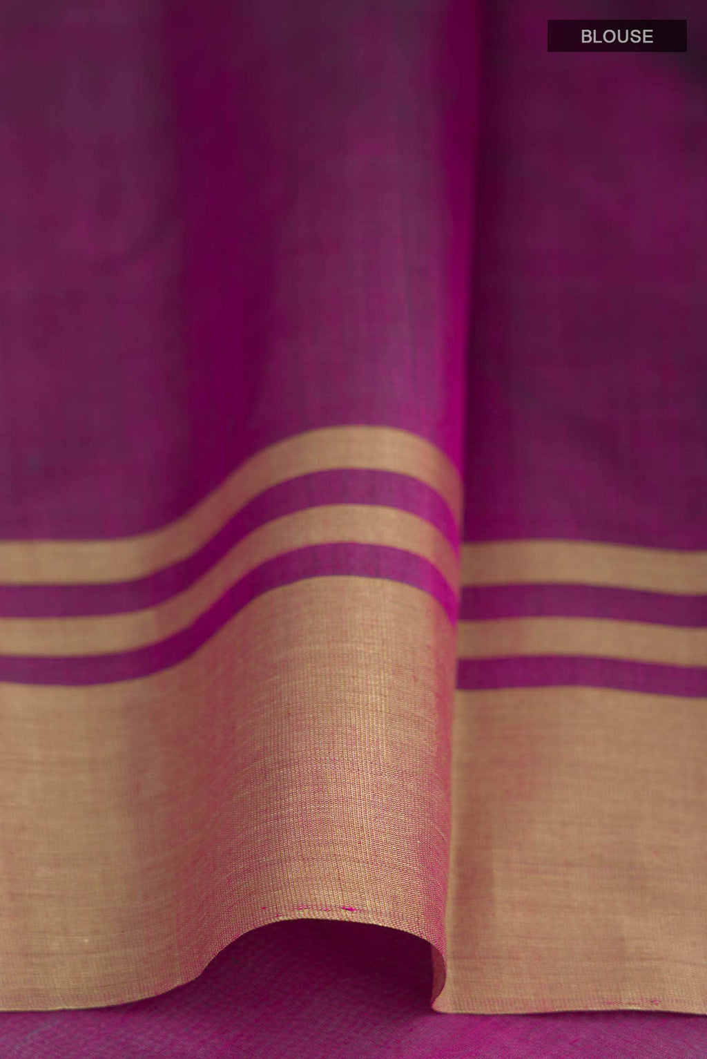 Magenta Chanderi Silk Cotton Saree