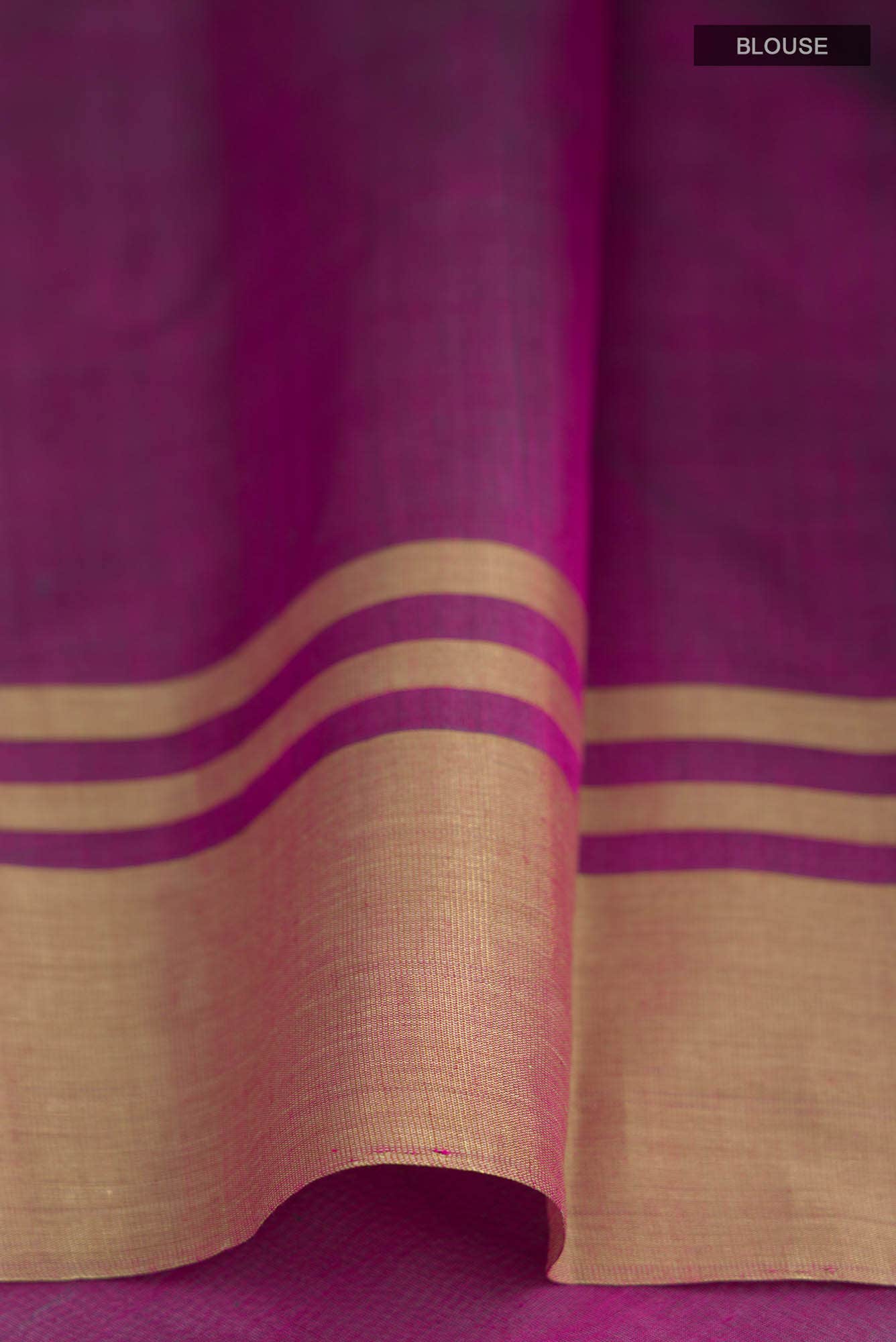 Magenta Chanderi Silk Cotton Saree