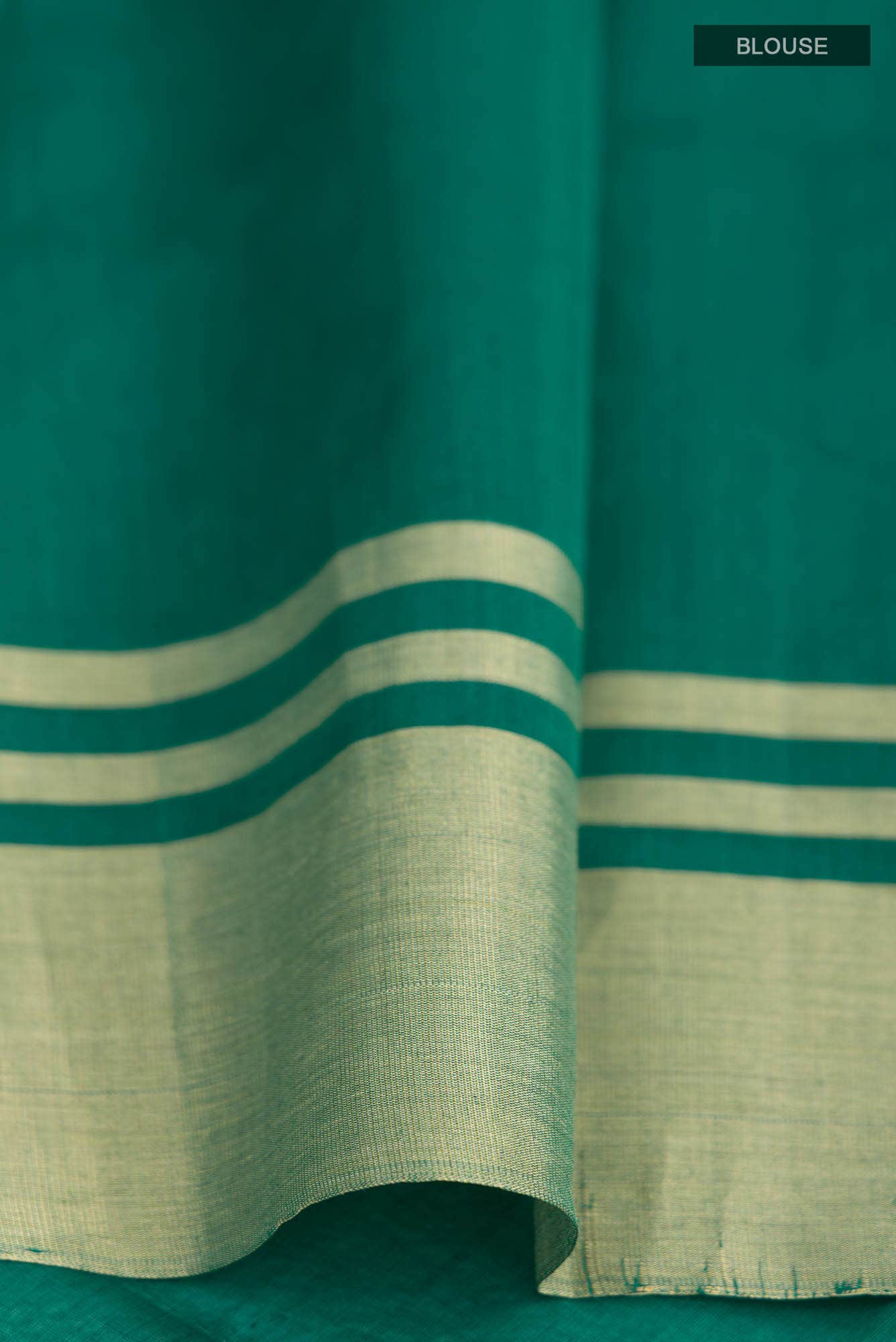 Green Chanderi Silk Cotton Saree