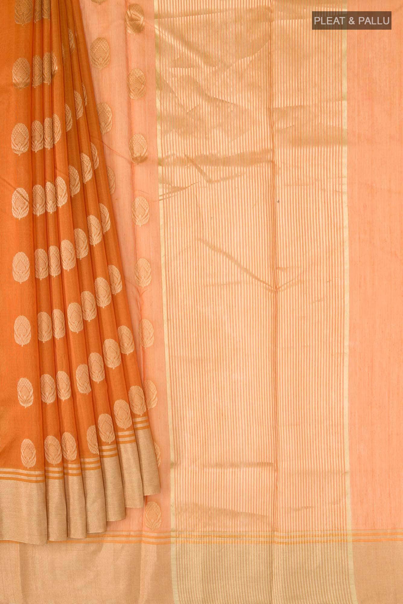 Yellow Chanderi Silk Cotton Saree