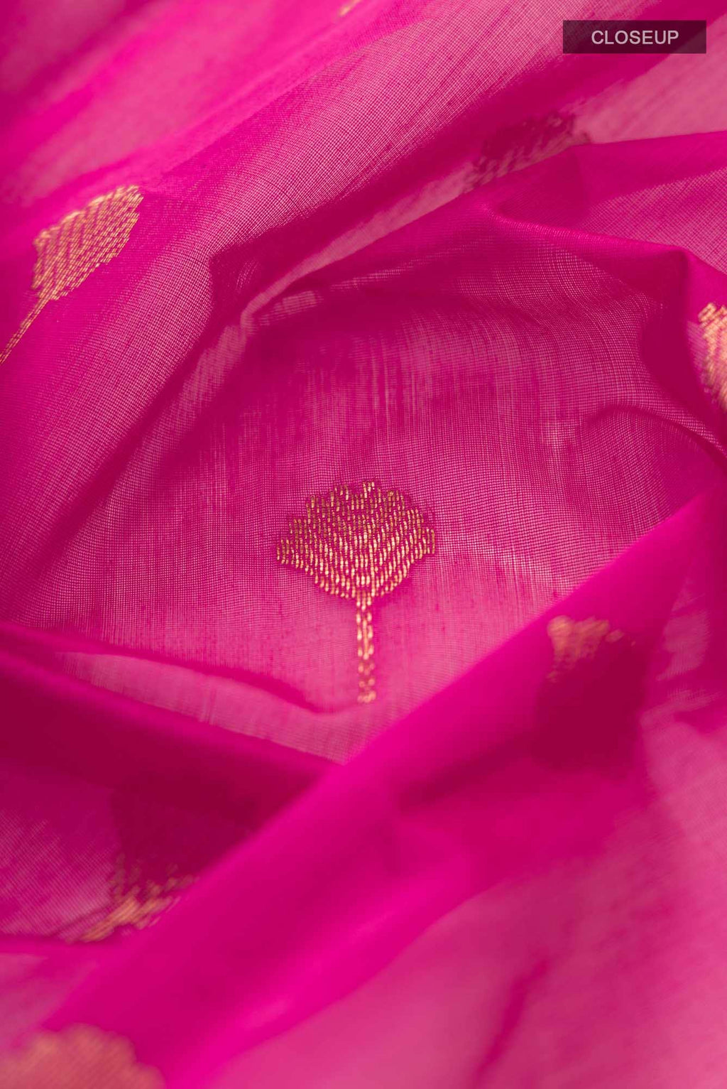 Pink Chanderi Silk Cotton Saree