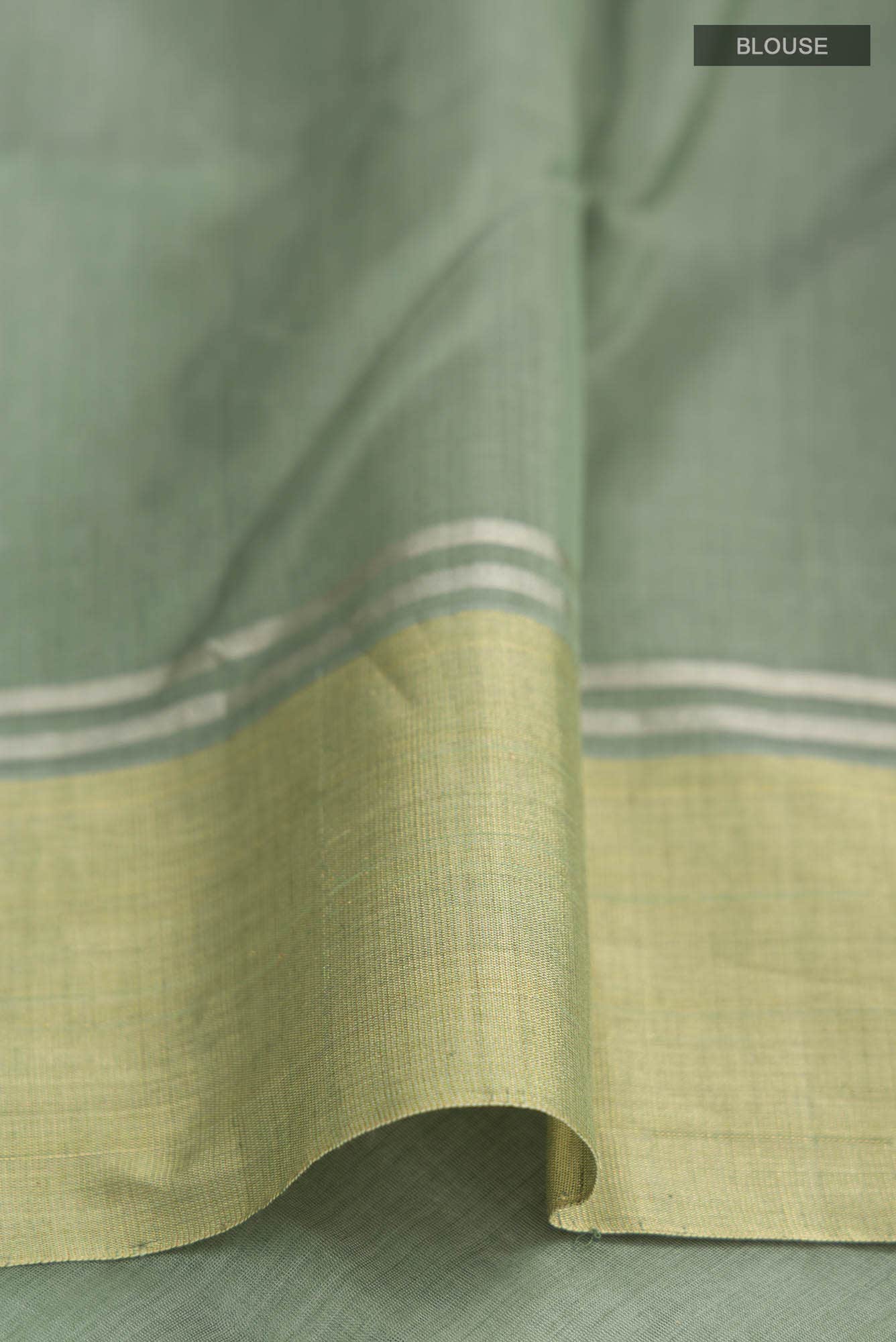 Green Chanderi Silk Cotton Saree