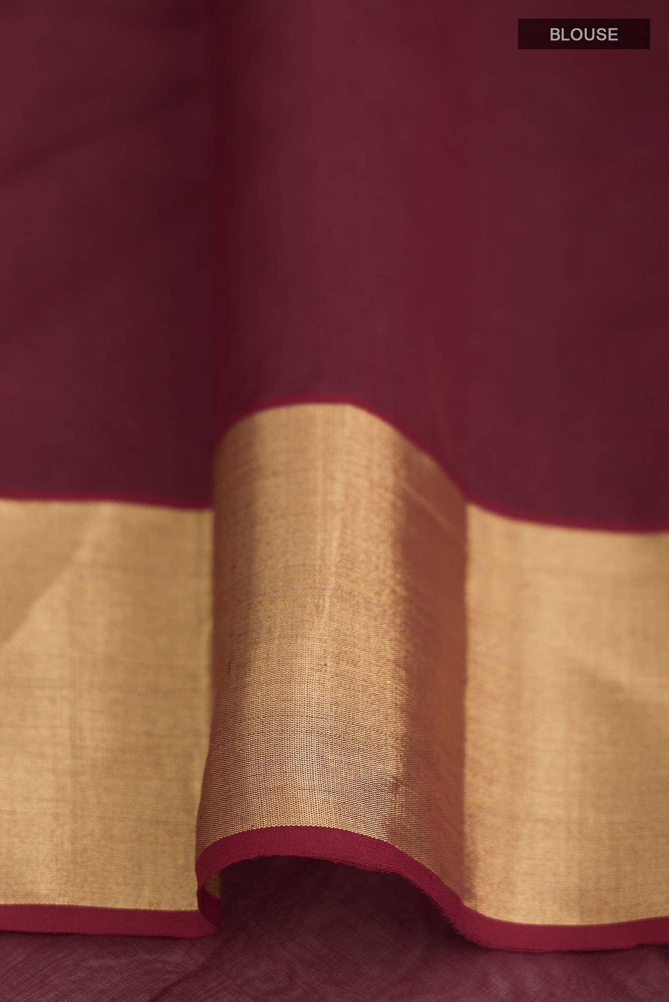 Maroon Chanderi Silk Cotton Saree