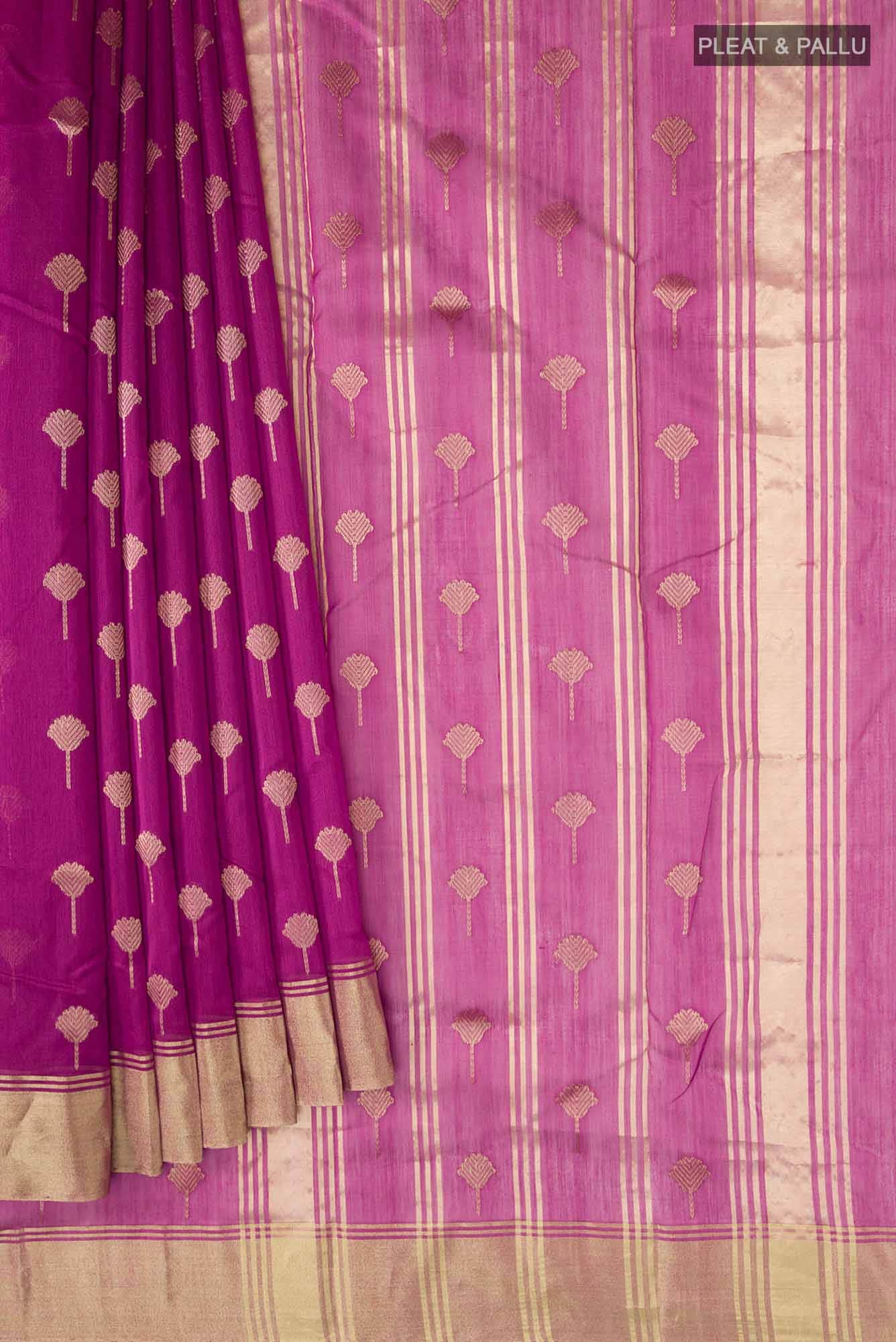 Pink Chanderi Silk Cotton Saree