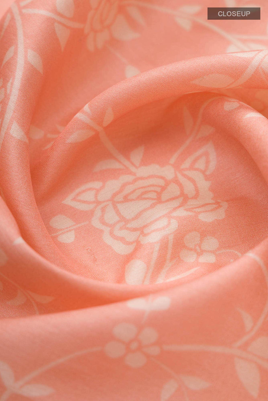 Peach Bhagalpuri Tussar Silk Saree