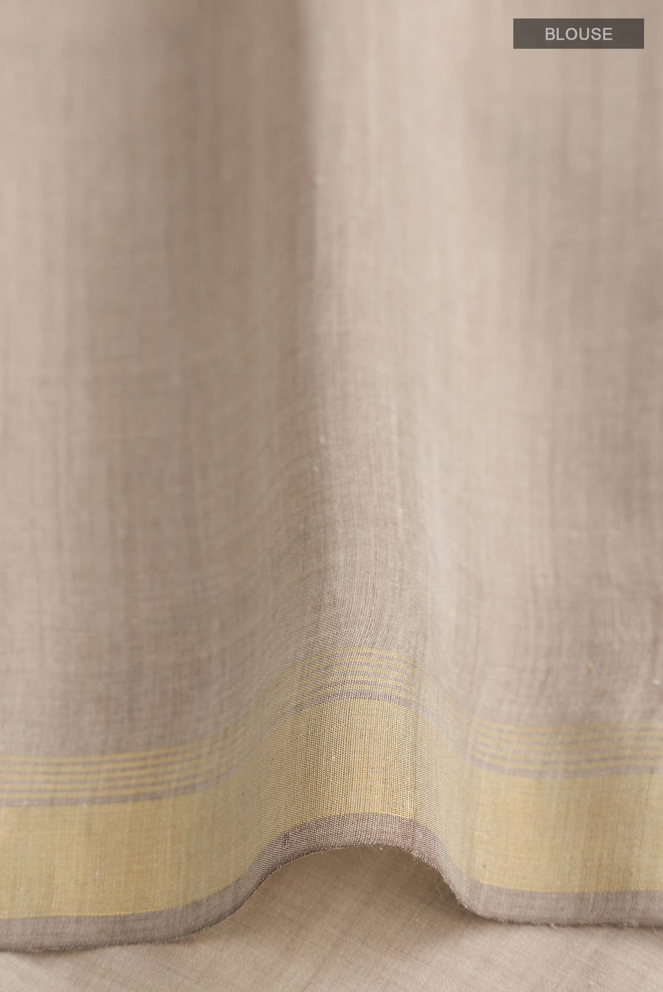 Pisces in Paris-Light Brown Bhagalpuri Tussar Silk Saree