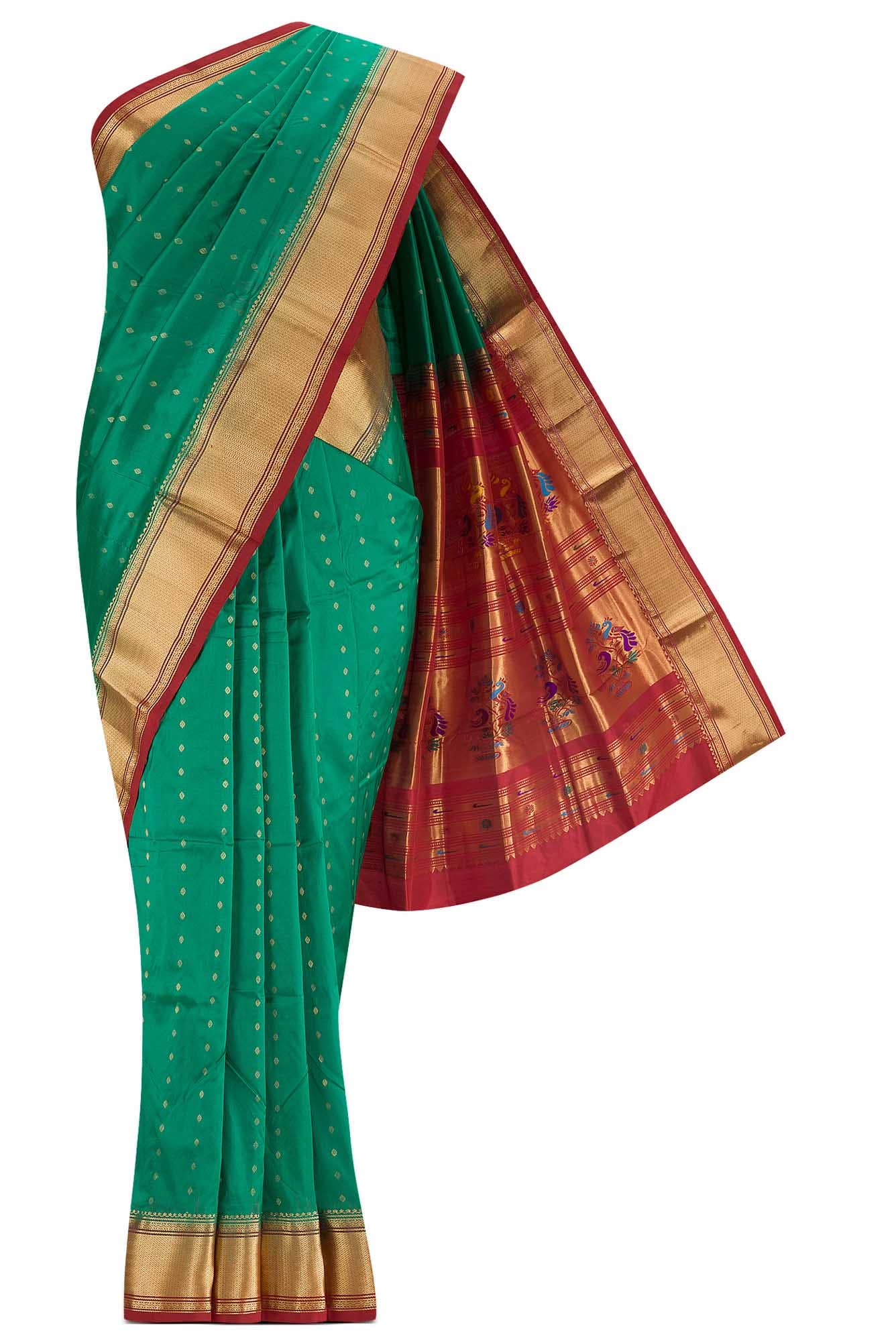 Green Bangalore Silk Saree