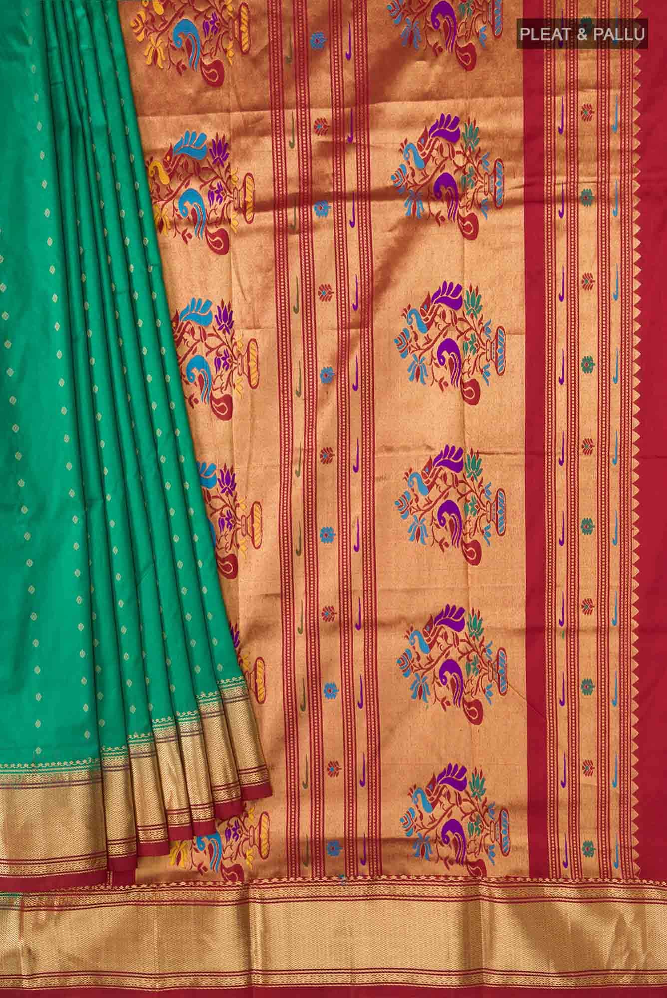 Green Bangalore Silk Saree