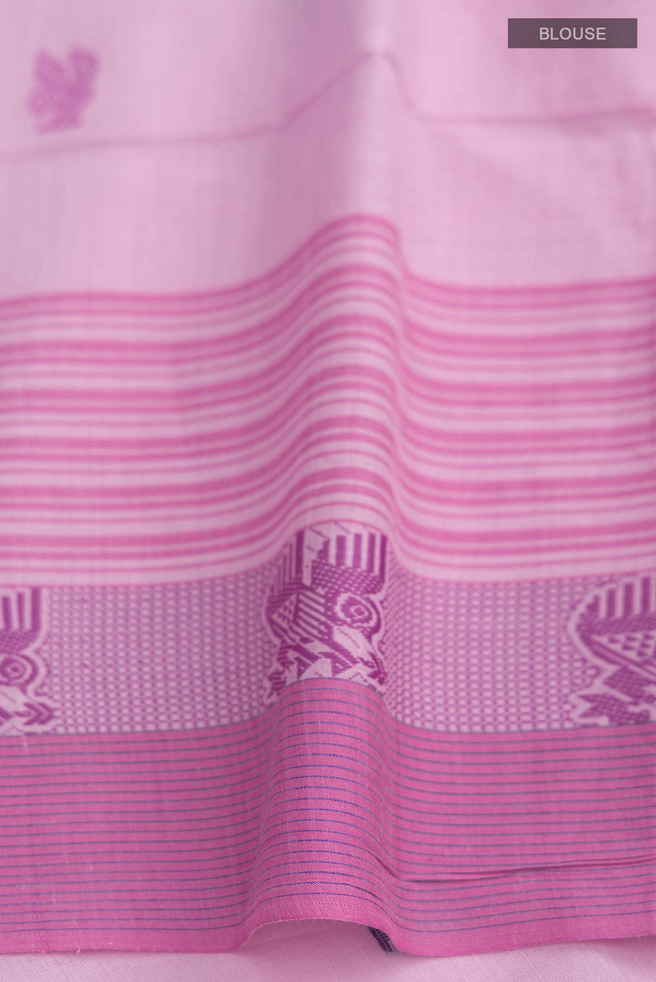 Pink Bengal Cotton Saree