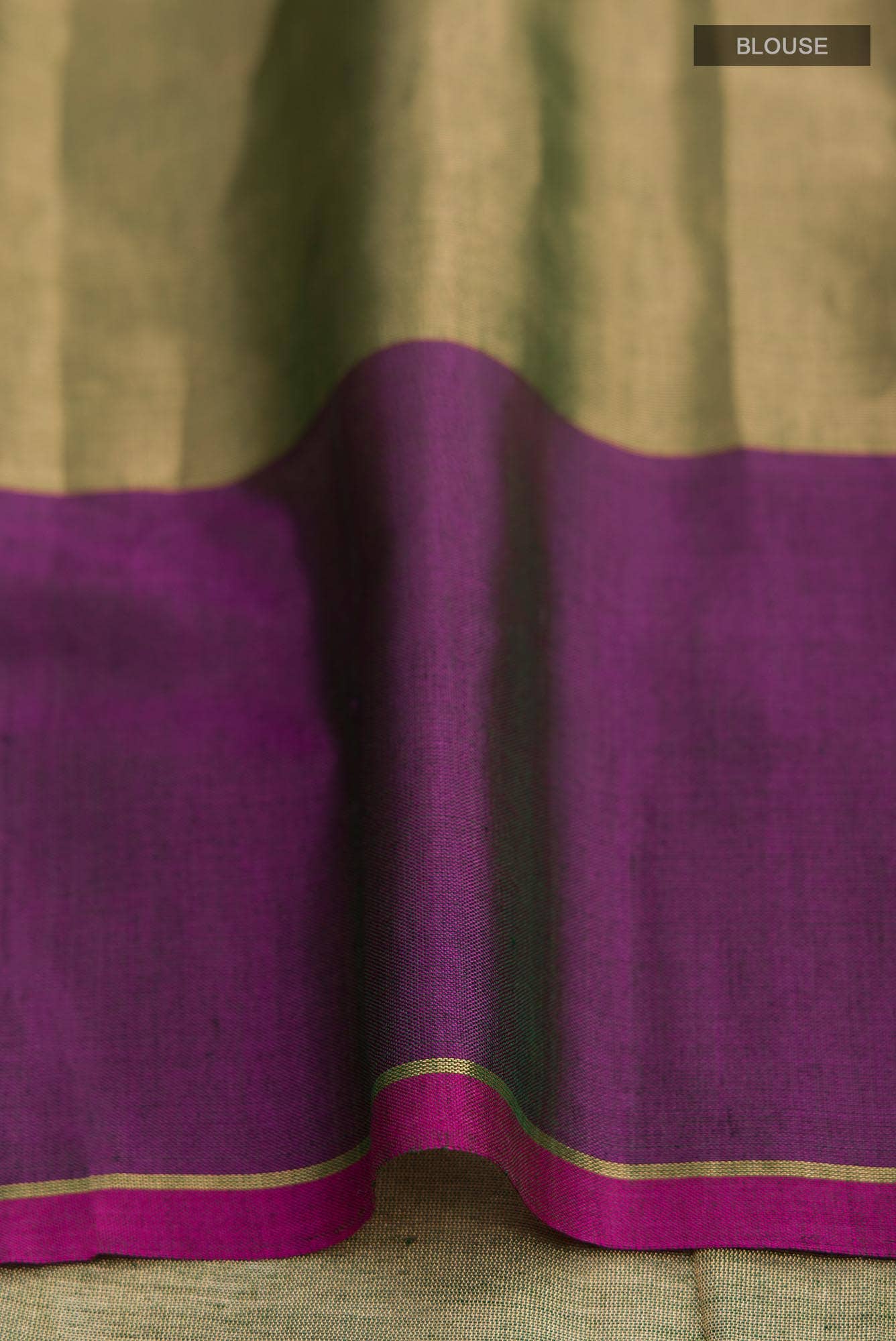 Green Chanderi Tissue Silk Cotton Saree
