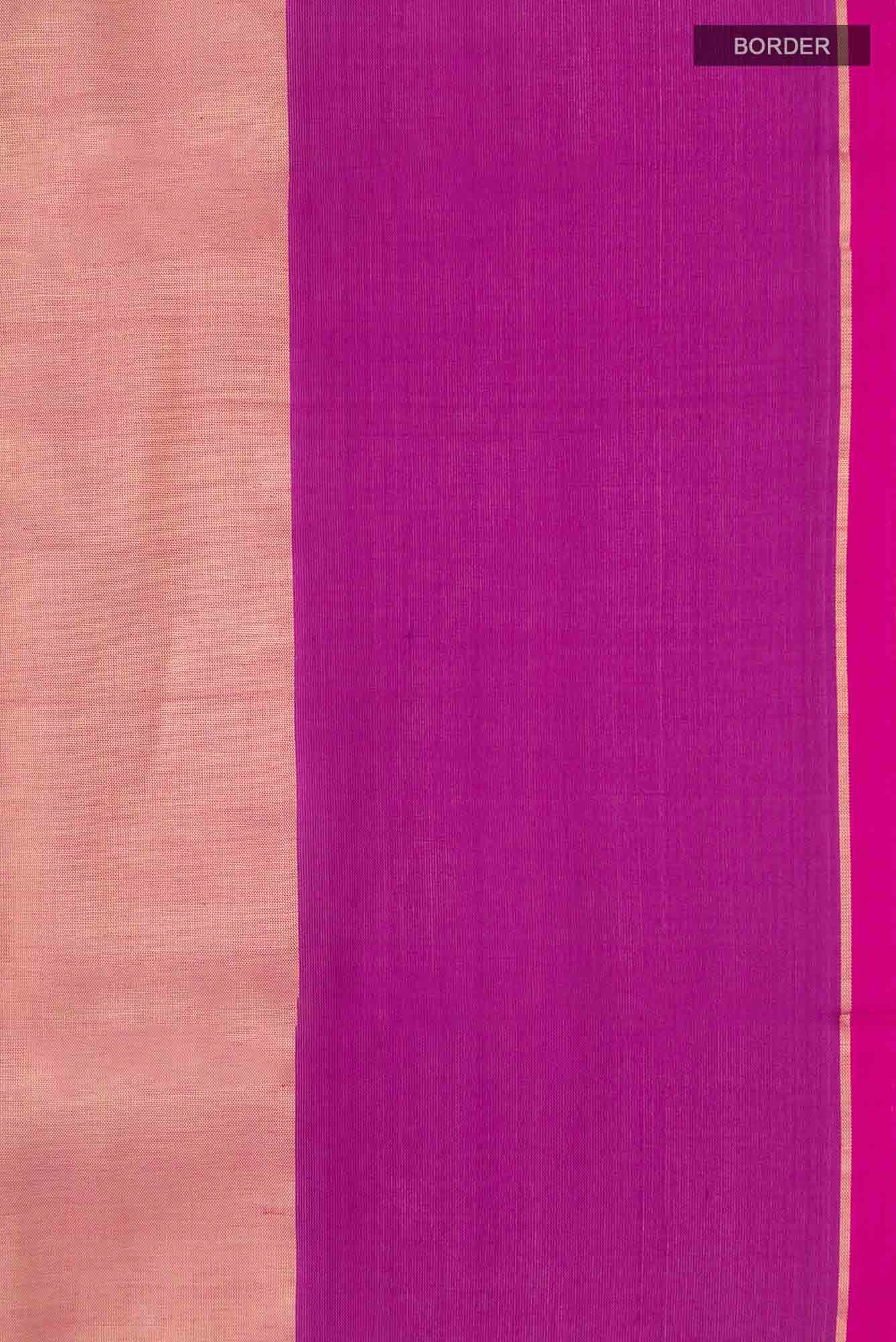 Pink Chanderi Tissue Silk Cotton Saree
