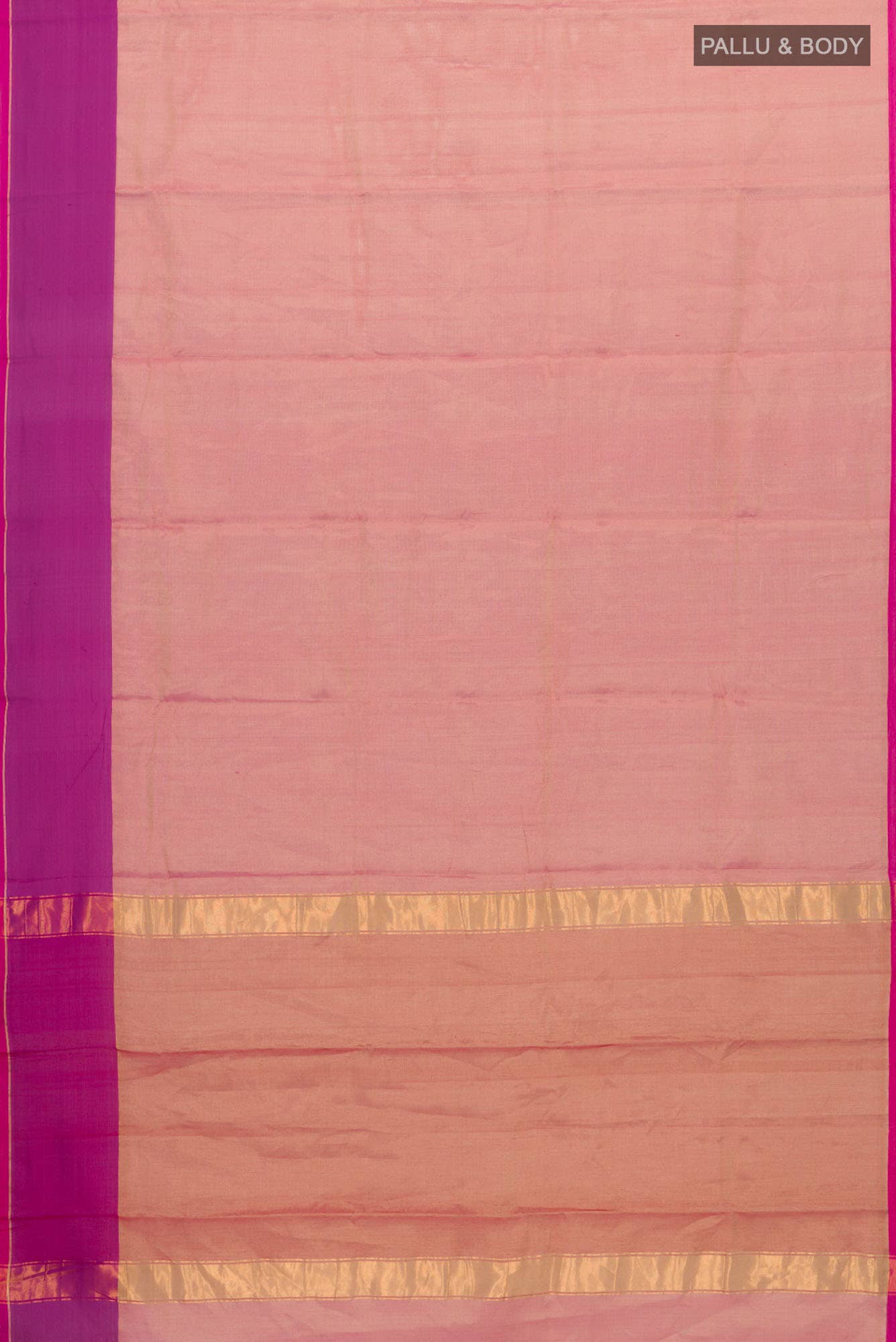 Pink Chanderi Tissue Silk Cotton Saree