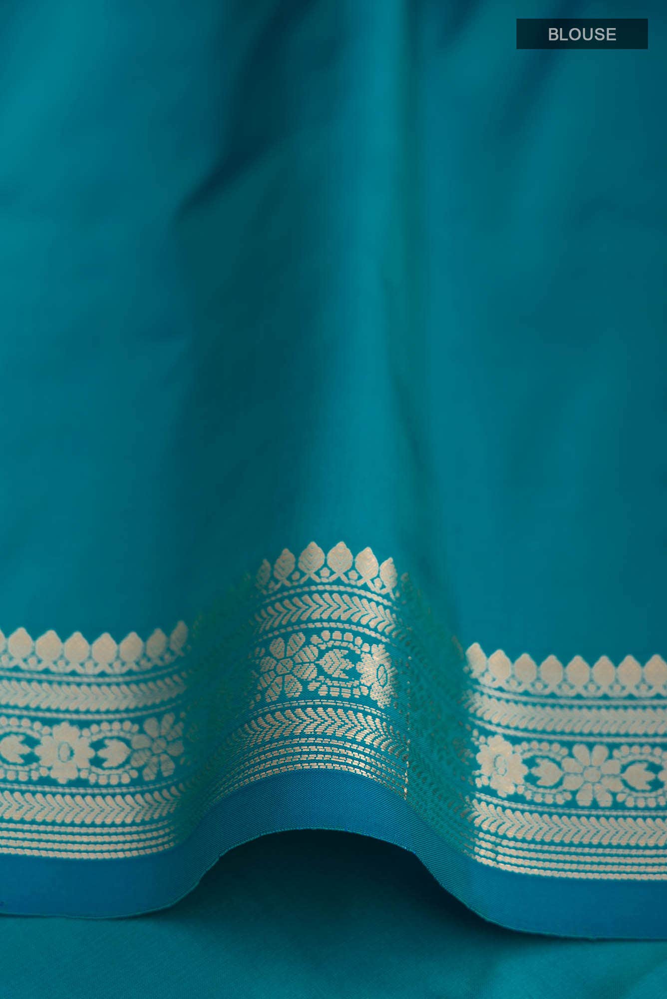 Blue Banarasi Katan Silk Saree