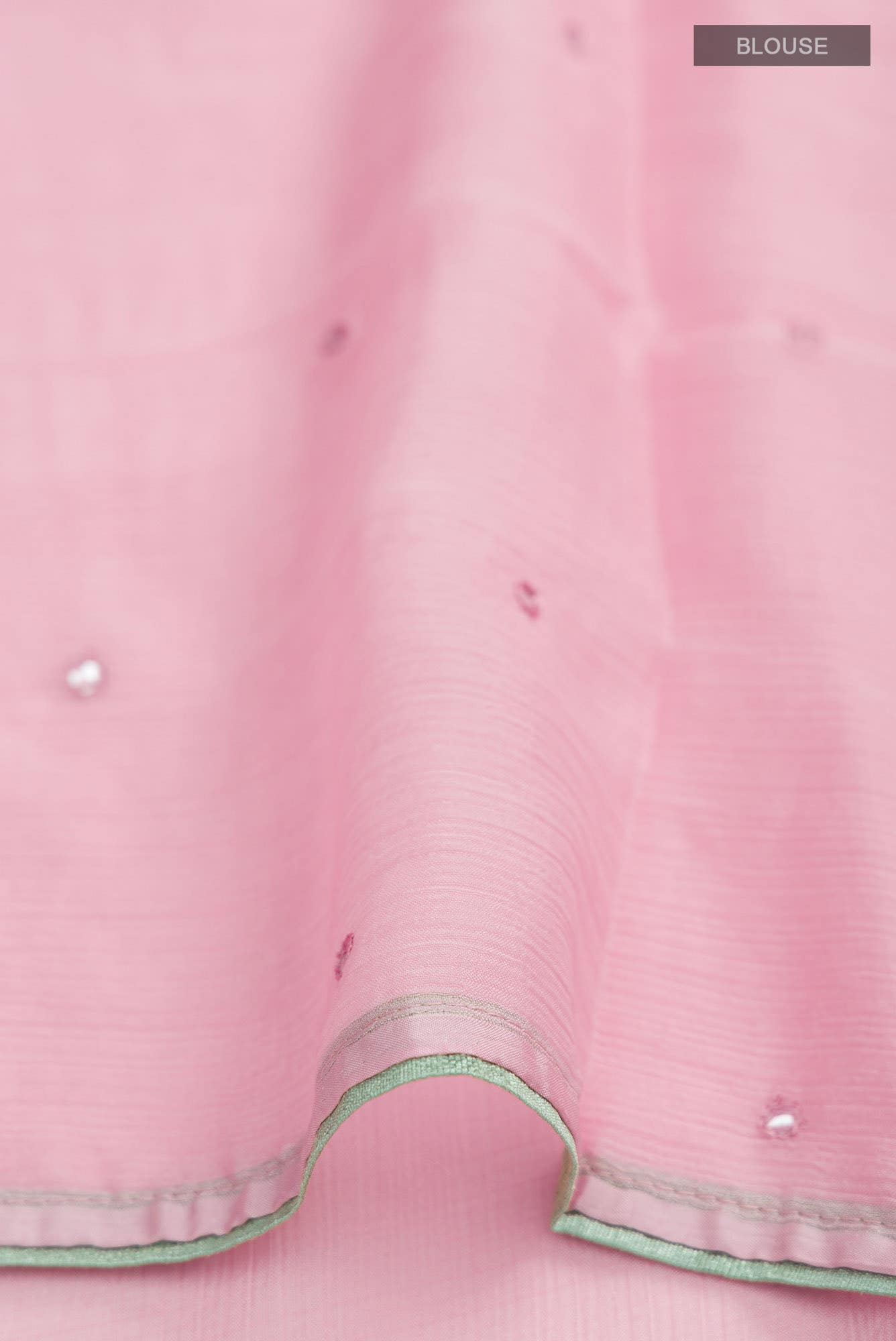 Pink Blended Chiffon Saree