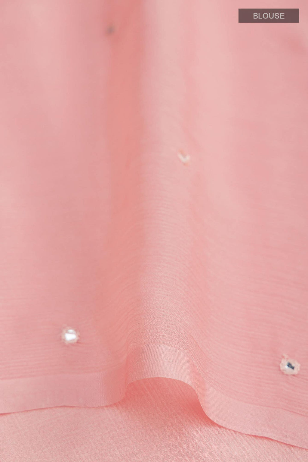 Peach Blended Chiffon Saree