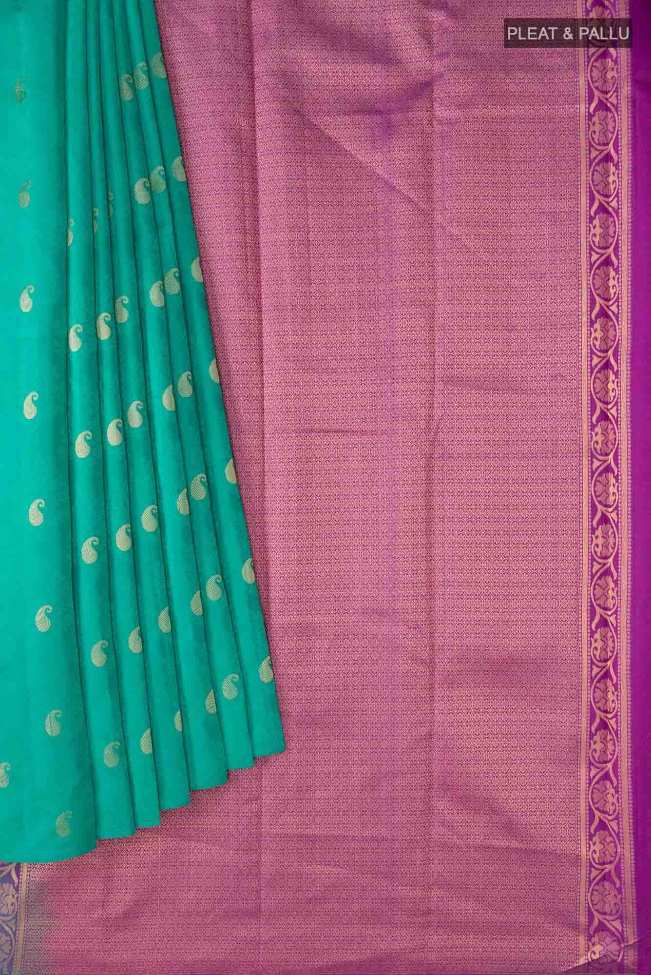 Green Blended Kanchipuram Silk Saree