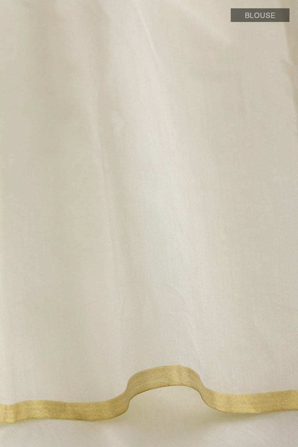Cream Chanderi Silk Cotton Saree