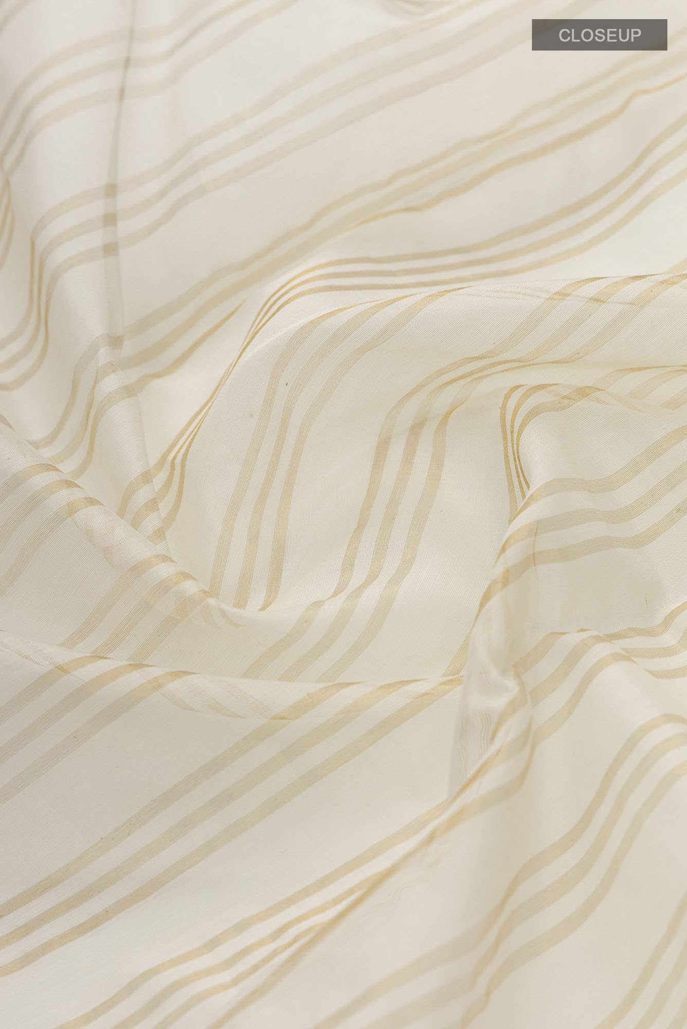 Cream Chanderi Silk Cotton Saree