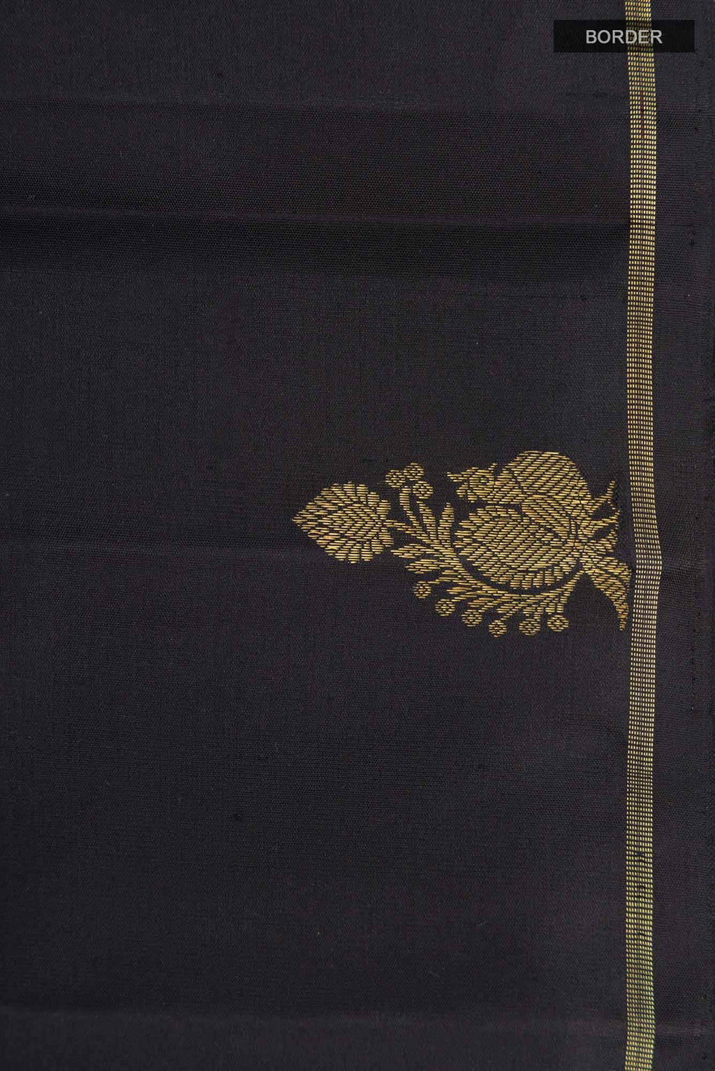 Black Kanchipuram Silk Saree