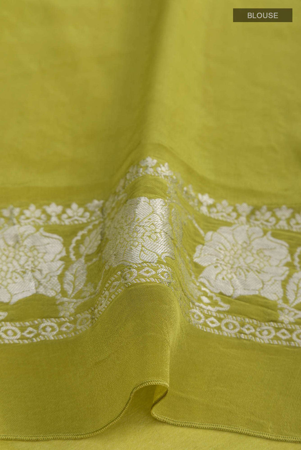 Green Blended Crepe Saree