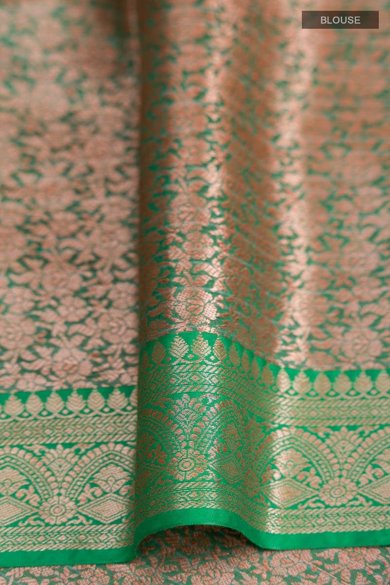 Blue Blended Silk Cotton Saree