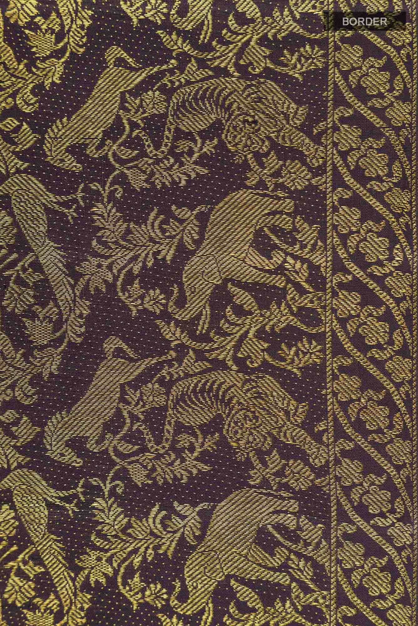 Vanasingaaram-Black Kanchipuram Silk Saree