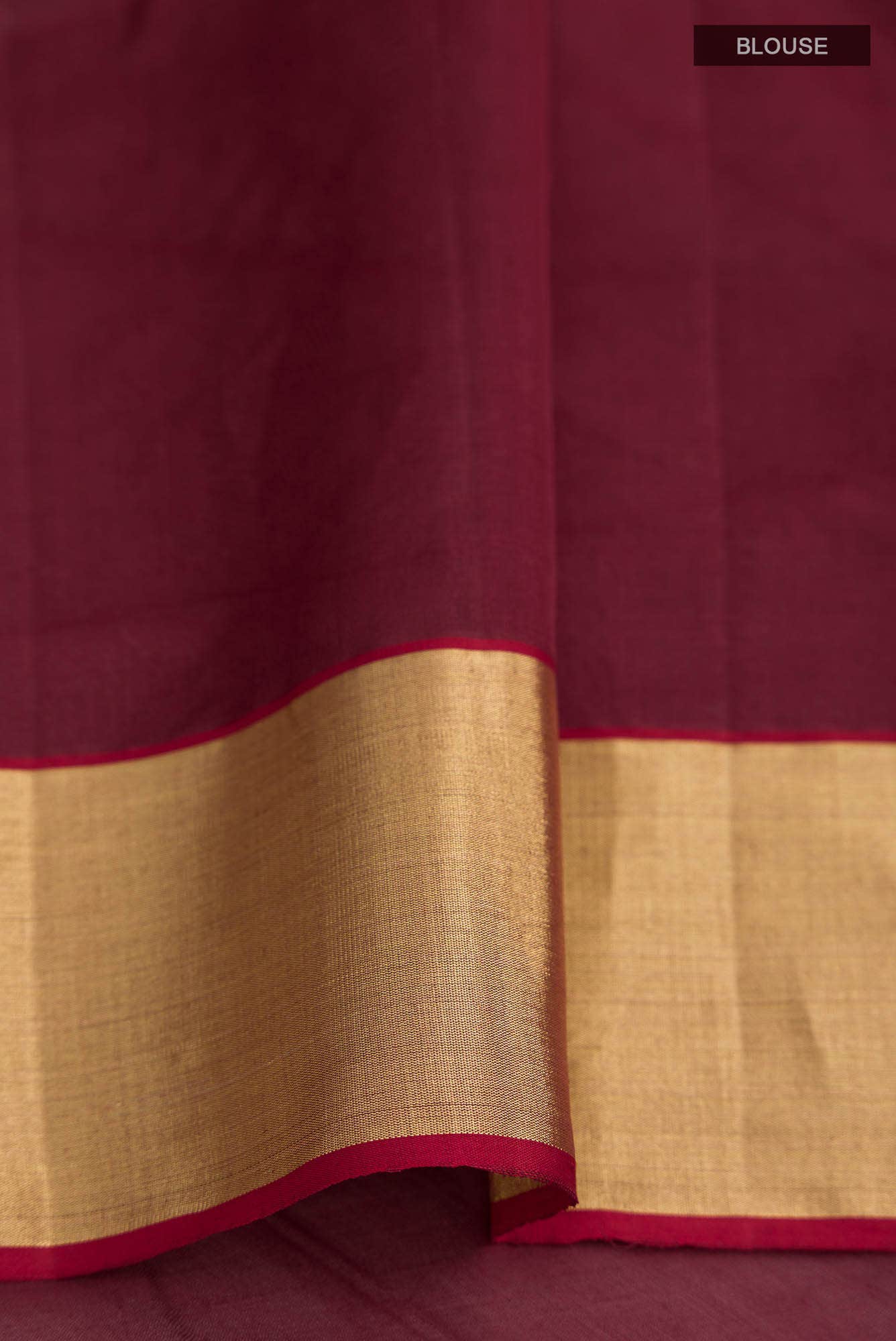 Maroon Chanderi Silk Cotton Saree