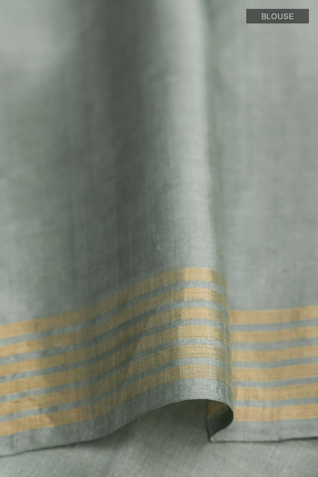 Elephant Whispers-Green Bhagalpuri Tussar Silk Saree