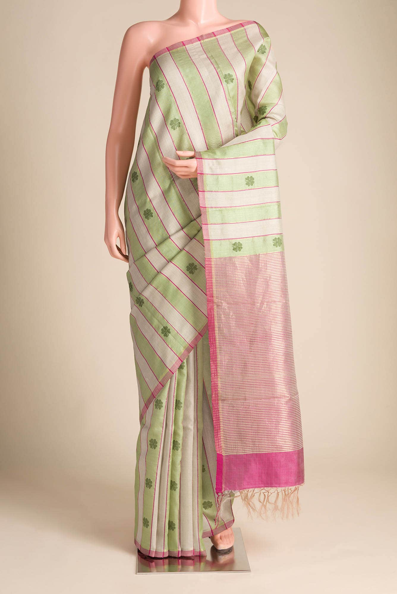 Luck 'n Love-Multi Bhagalpuri Tussar Silk Saree