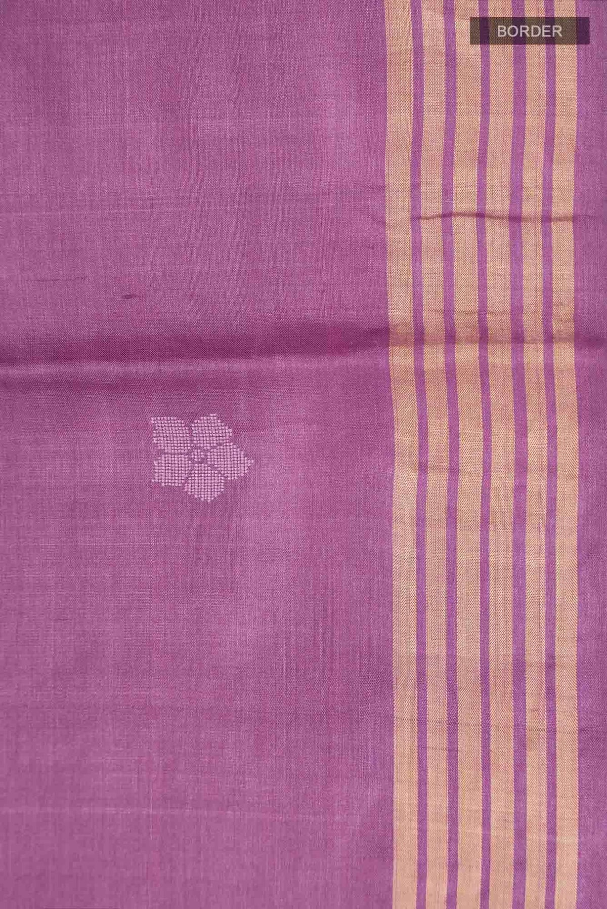 Dance of Dragonfly-Purple Bhagalpuri Tussar Silk Saree