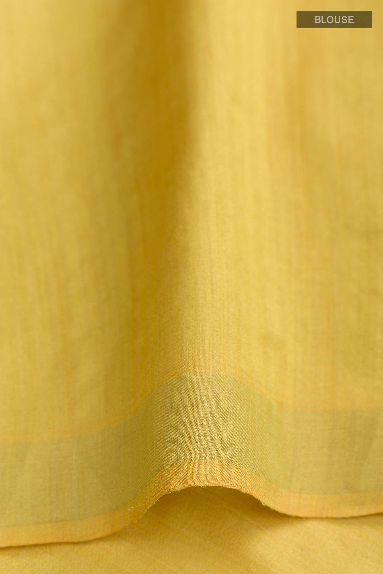Forget Me Not-Yellow Bhagalpuri Tussar Silk Saree