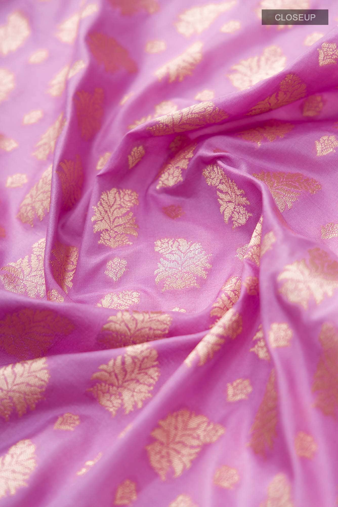 Bhumi-Pink Banarasi Silk Saree