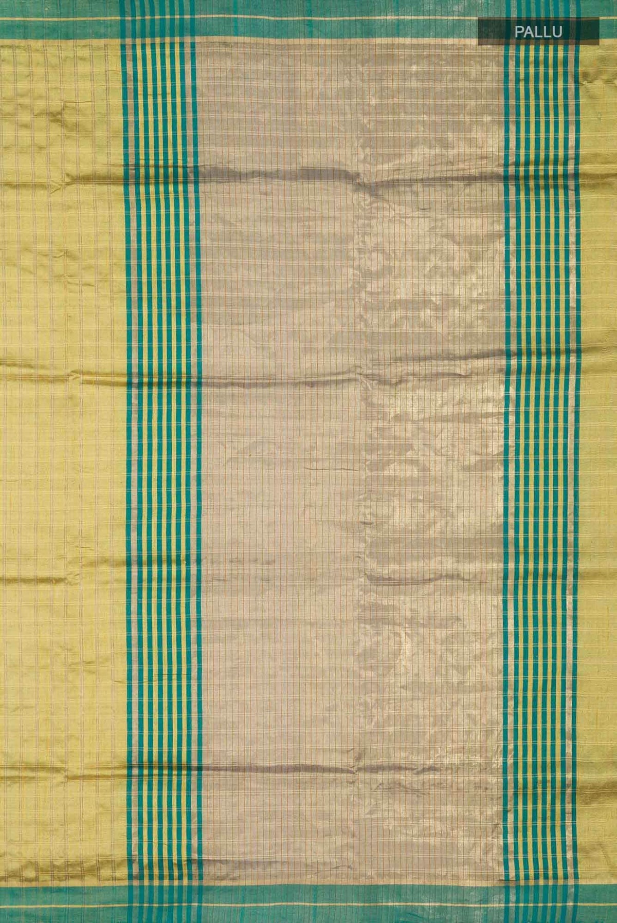 Golden Forest-Yellow Bhagalpuri Tussar Silk Saree