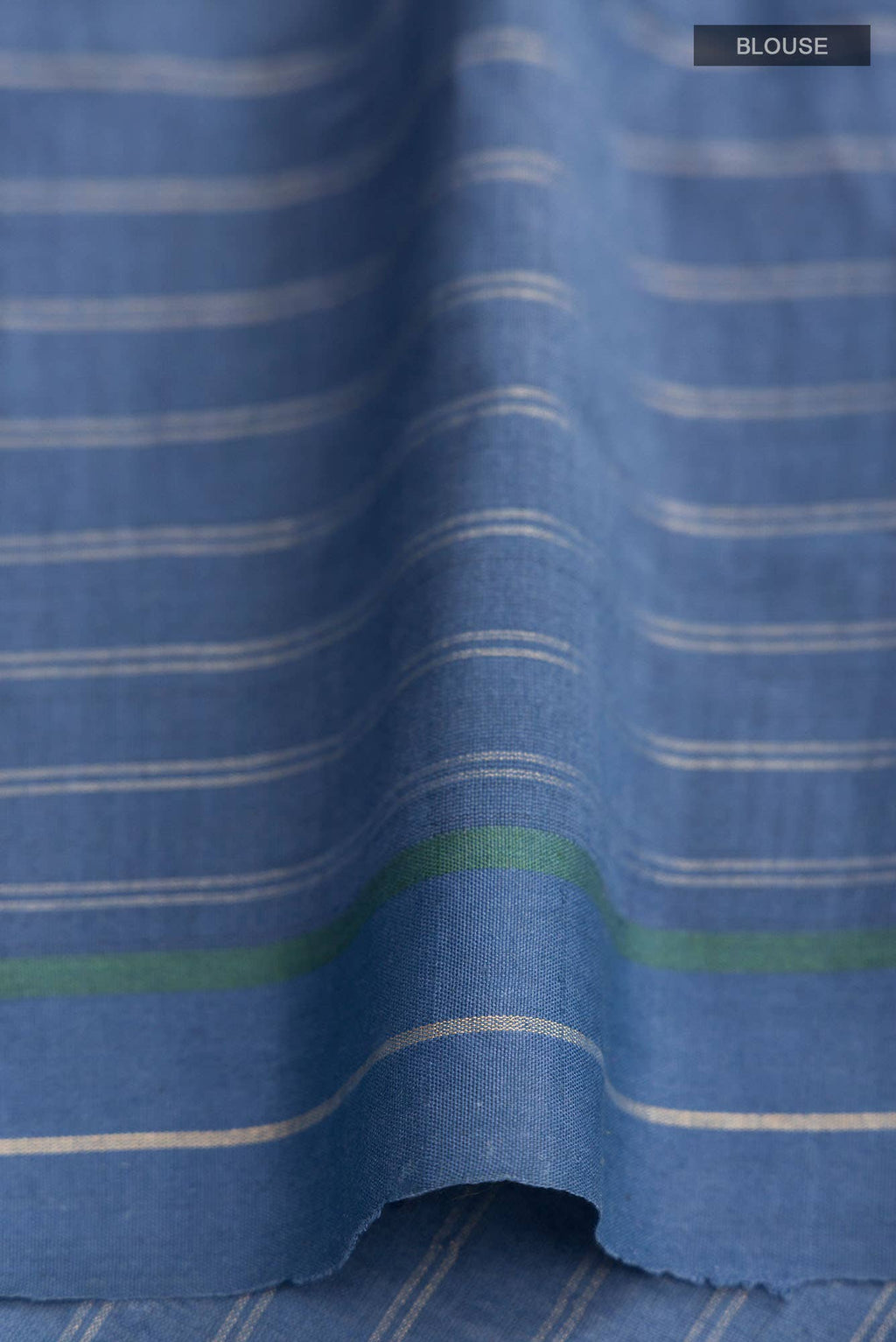 Tropical Teal-Green Bhagalpuri Tussar Silk Saree