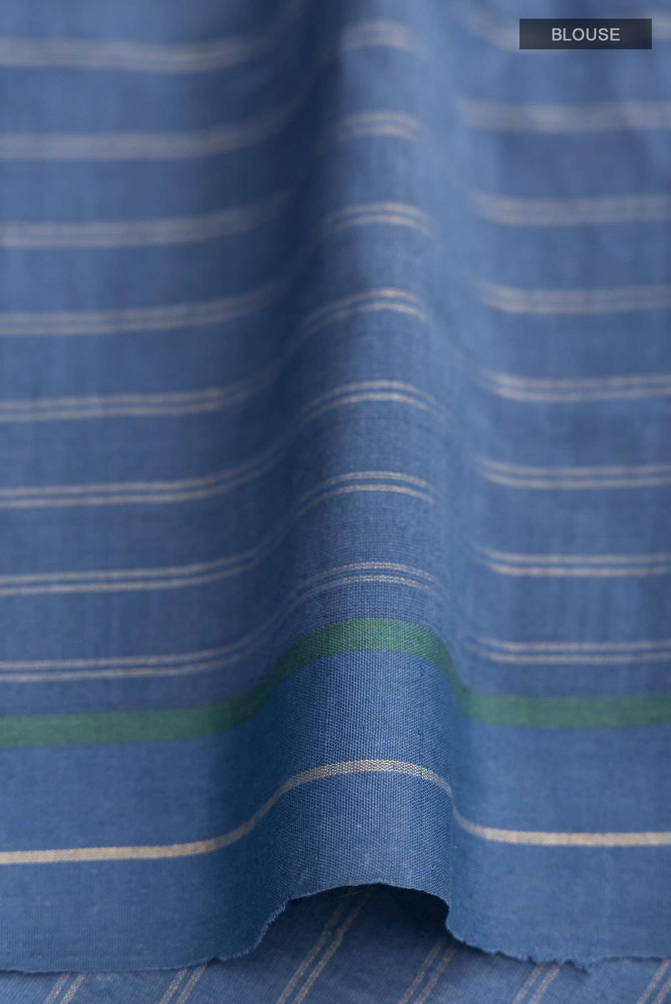 Tropical Teal-Green Bhagalpuri Tussar Silk Saree