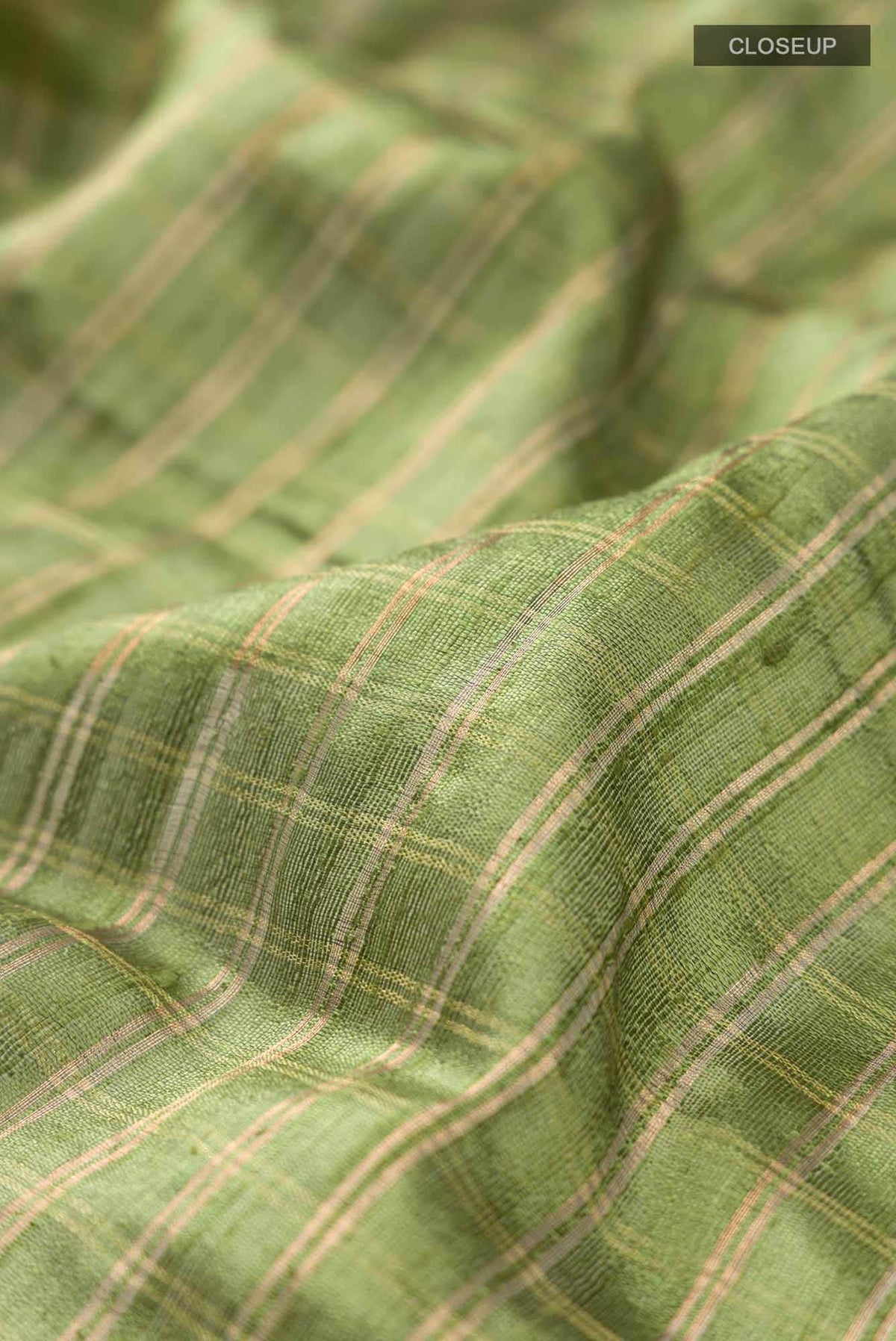 Tropical Teal-Green Bhagalpuri Tussar Silk Saree