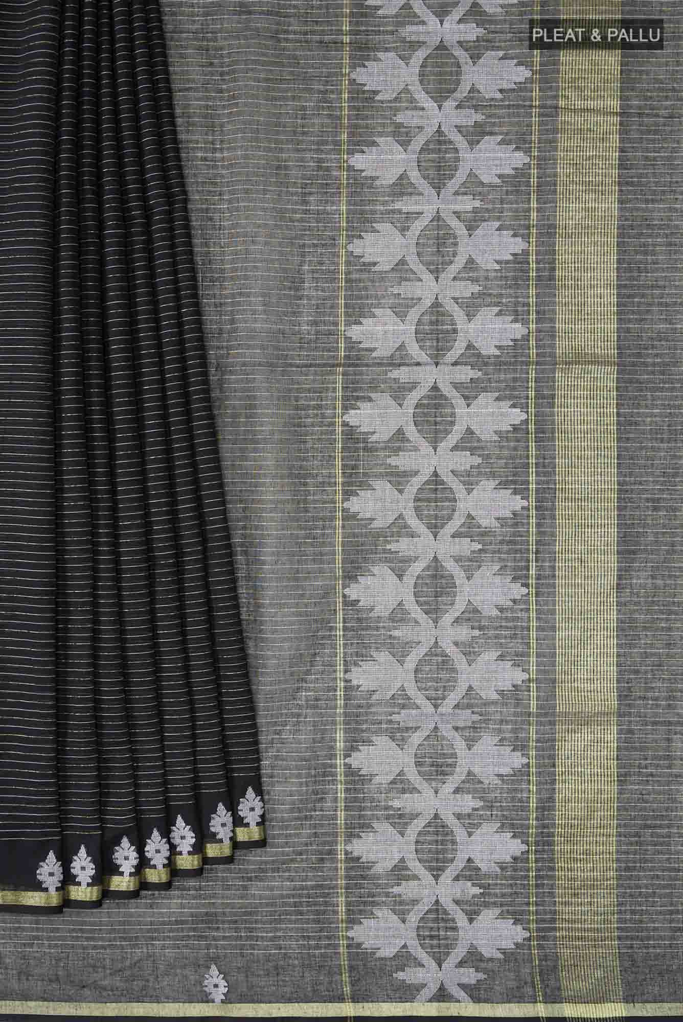 Haimanti-Black Bengal Cotton Saree