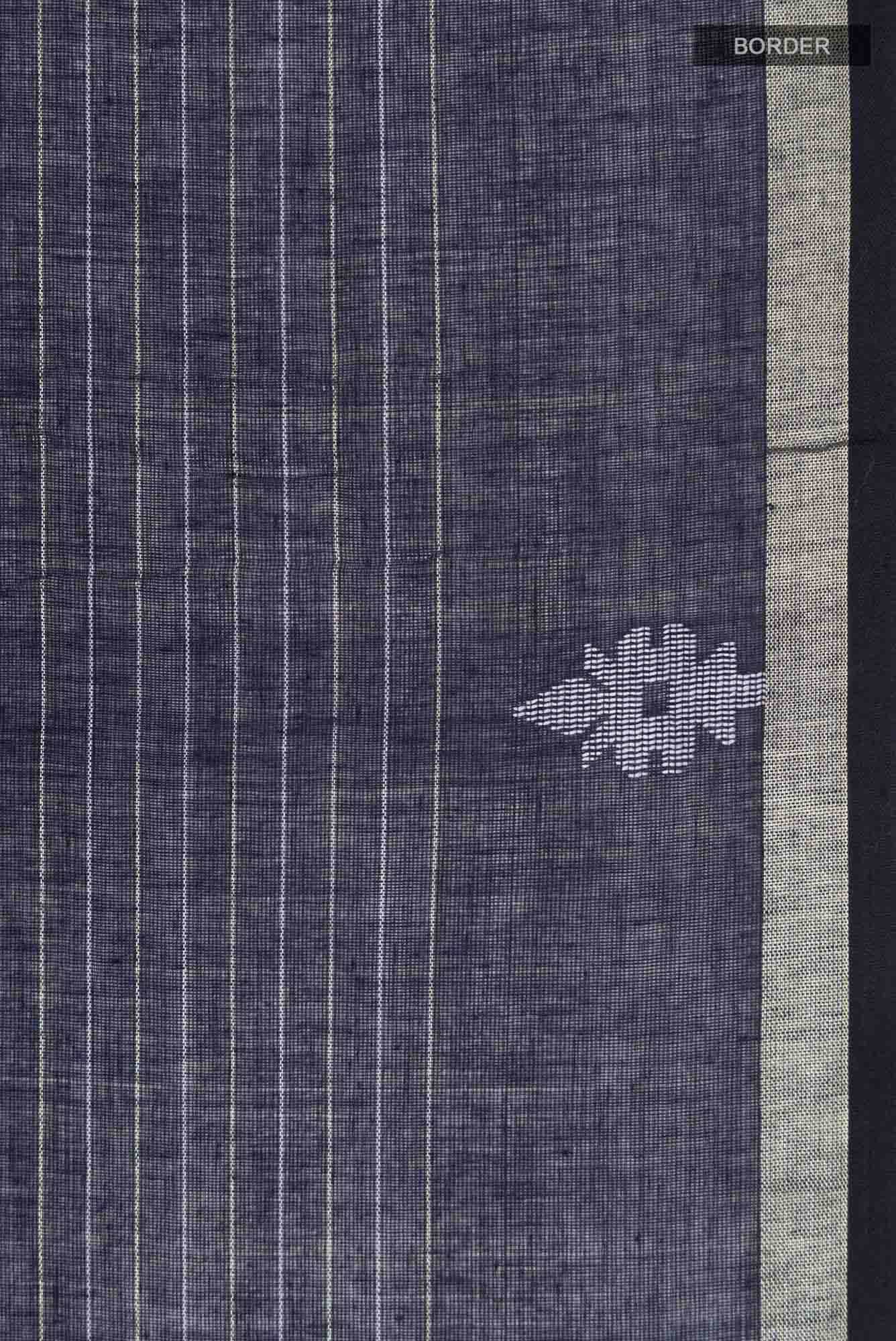 Haimanti-Navy Blue Bengal Cotton Saree
